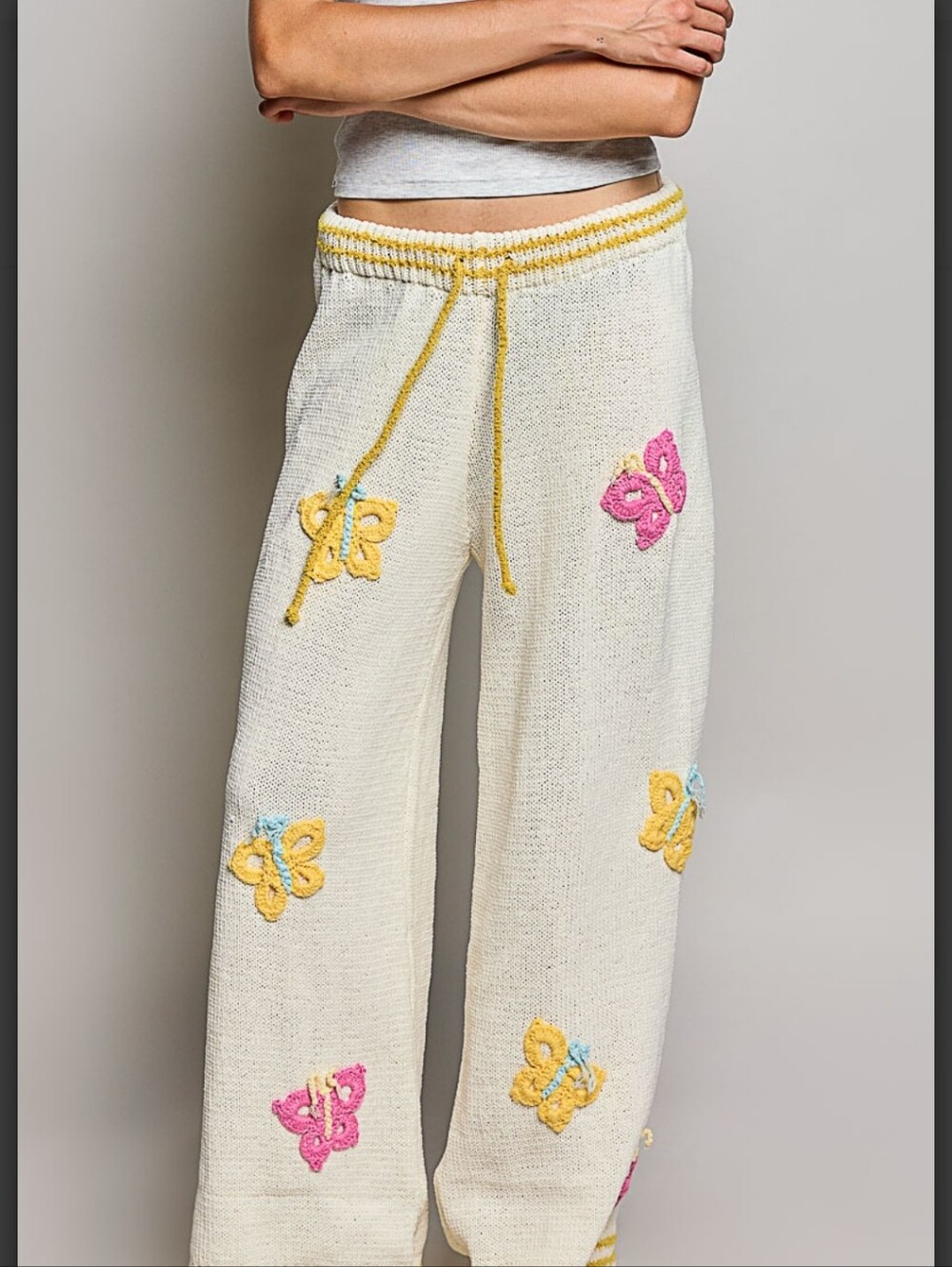 #2032 POL Butterfly Kisses Knit Pants